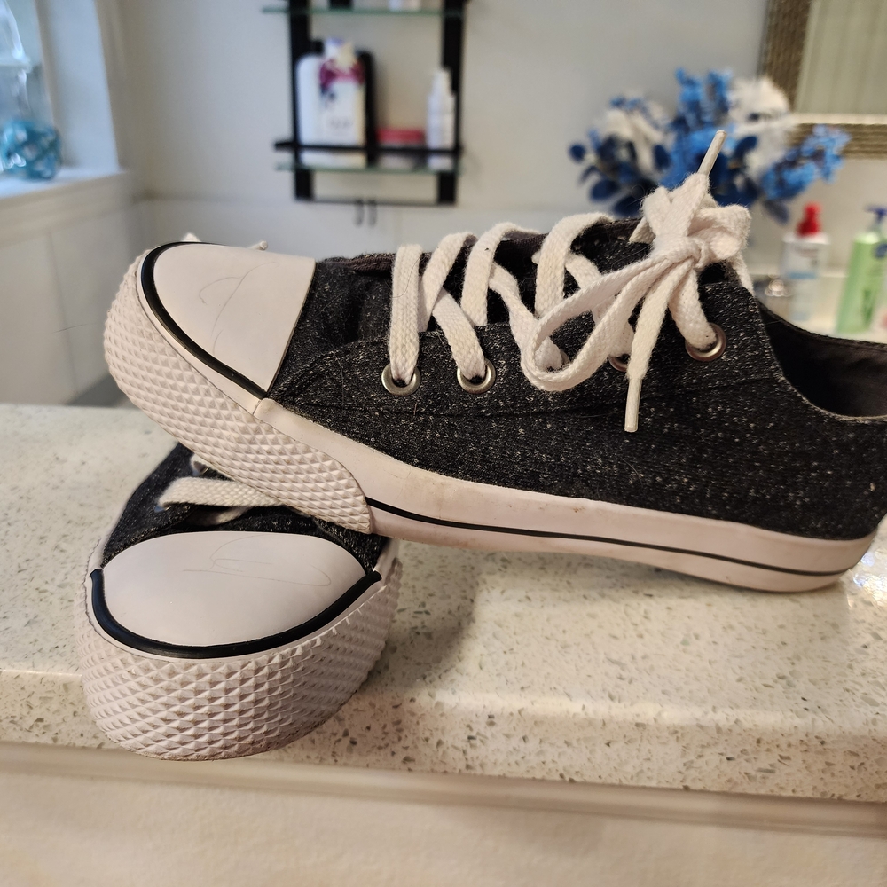 Womens Airwalk Black and White Sneakers